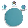 almofada redonda cookies azul turquesa infos