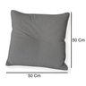 almofada quadrada tina cinza escuro medidas