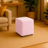 puff quadrado rose ambiente