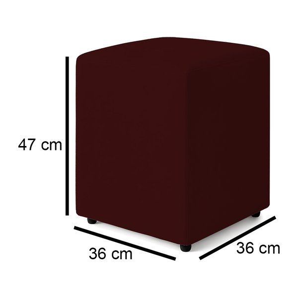 puff quadrado bordo medidas