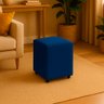 puff quadrado azul royal ambiente