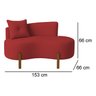 sofa diva vermelho medidas