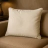 almofada quadrada bege s bt