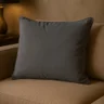 almofada quadrada cinza escuro s bt