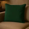 almofada quadrada verde escuro s bt
