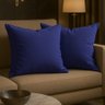 2 almofada quadrada azul marinho sem botao