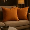 2 almofada quadrada terracota sem botao