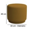 puff beatriz terracota medidas